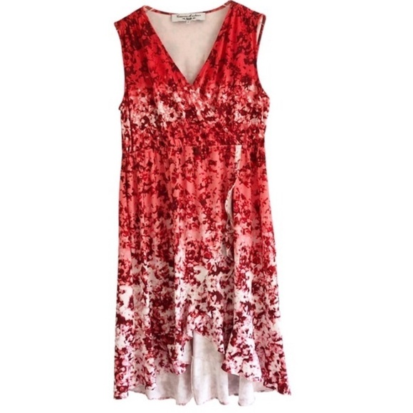 Victoria Harbour Dress Floral Surplice Ruffle Hem Size XL - Picture 11 of 11